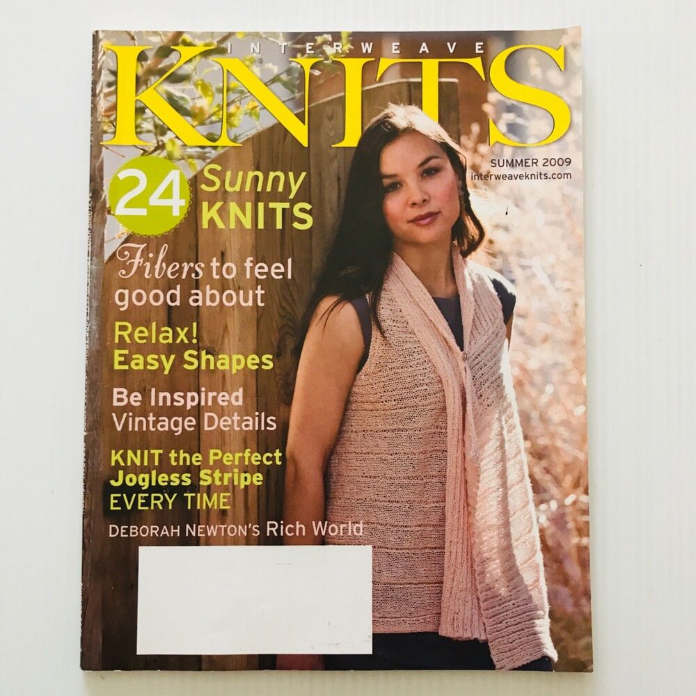 Interweave Knits Magazine Summer 2009 Knitting Patterns Sunny Modern Knits